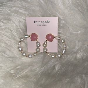 Kate Spade Pink Pearl Drop Earrings